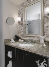 Pierre naturelle Mosaïque de verre Marbre Carreaux de mosaïque acier inoxydable gris argenté anthracite Carrelage mur cuisine salle de bain - MOS88-0204