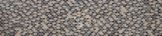 Motif manuel Carreau de mosaïque Translucide beige foncé Brick Mosaïque de verre Crystal Pierre emperador foncée MOS87-B1155_m