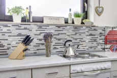 Mosaïque de verre Pierre naturelle Baguettes de pierre graphite Carreaux de mosaïque gris brun blanc rouille anthracite Carrelage mur WC - MOS86-0202