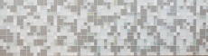 Pierre naturelle Mosaïque de verre Carreaux de mosaïque blanc gris anthracite Verre laiteux Miroir de fond de cuisine - MOS88-MC659
