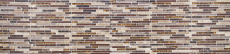 Échantillon manuel Carreau de mosaïque Translucide beige marron Composé Mosaïque de verre Crystal Marbre beige marron MOS86-1302_m