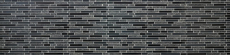 Échantillon manuel Carreau de mosaïque Translucide gris noir composite Mosaïque de verre Crystal pierre grise noire MOS86-0208_m