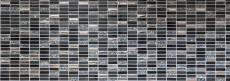 Plaquette Rectangle Carreaux Mosaïque de verre Bâtons argentés gris noir anthracite Pierre naturelle Dos de cuisine Salle de bains WC - MOS87-SM88