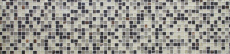 Motif manuel Carreau de mosaïque Translucide blanc gris rouille Rectangle Mosaïque de verre Crystal pierre rustique MOS82-0102_m