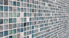 Pierre naturelle Mosaïque de verre Carreaux de mosaïque vert bleu gris anthracite verre dépoli givré carrelage cuisine mur WC - MOS92-XCR1501
