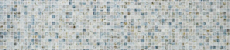 Pierre naturelle Mosaïque de verre Carreaux de mosaïque cream gris clair anthracite bleu-gris point vert Carrelage mural - MOS94-2505