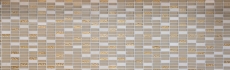 Plaquette Rectangle Carreaux Mosaïque de verre Bâtons blanc or brun beige Pierre naturelle Marbre Carrelage cuisine mur - MOS87-1202