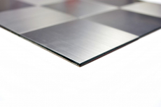 carreau mosaïque autocollant ALU argent métal miroir carrelage dos cuisine MOS200-22M100