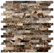 Panneau de parement Effet 3D Marbre Panneaux pierre naturelle Revêtement mural autocollant DIY MOS200-0113