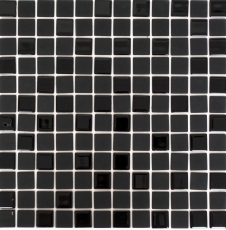 mosaïque de verre autocollante carreau de mosaïque noir mat carreau de fond de cuisine MOS200-4CM22