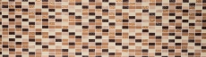 carreau mosaïque autocollant pierre naturelle beige marron carrelage MOS200-4MS75