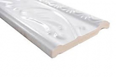 Céramique blanche Borde Bordure SERAP blanc brillant MOSBor-Nizza-0102_f