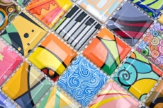 Céramique Carreau Mosaïque Coloré Retro Style Carreaux Mosaïque POP UP ART Design Revêtement mural Carrelage
