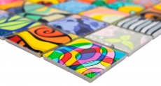 Céramique Carreau Mosaïque Coloré Retro Style Carreaux Mosaïque POP UP ART Design Revêtement mural Carrelage