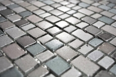 Mosaïque de verre Tapis de mosaïque Bordure de mosaïque gris beige pastel Mur Carrelage cuisine salle de bain