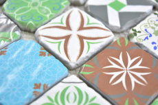 Motif main Crystal transparent Mosaïque de verre rétro Mur Carrelage cuisine salle de bain MOS160-0909_m