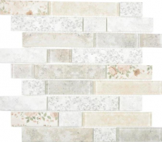 Motif main Mosaïque translucide Brick composite ECO Mosaïque de verre Rose mur carrelage cuisine salle de bain MOS24-2095_m