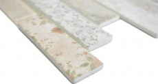 Motif main Mosaïque translucide Brick composite ECO Mosaïque de verre Rose mur carrelage cuisine salle de bain MOS24-2095_m