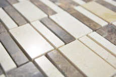 Motif main marbre pierre emperador dark cremarfil carreau de mosaïque mur carrelage cuisine salle de bain MOS88-1201_m