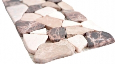 Marbre Bordure Bordure Castanao crème beige marron Bordure pierre naturelle mur salle de bain cuisine sol sauna WC - MOSBOR-CB15