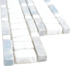 Marbre Borde Bordure gris gris clair argent blanc crème Bordure en pierre naturelle sol mur cuisine WC sauna salle de bain - MOSBOR-GW03