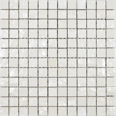 Échantillon manuel Mosaïque céramique Baku blanc Carreau de mosaïque murale Miroir de carrelage cuisine salle de bain MOS14-0001_m