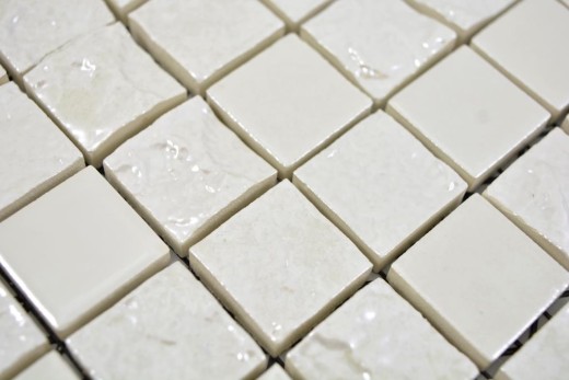 Mosaïque céramique Carreau exclusif Japon vieux blanc mur carrelage cuisine salle de bain WC - MOS14-0001
