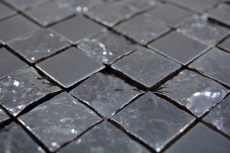 Mosaïque céramique Carreau exclusif Japon graphite noir mur carrelage cuisine salle de bain WC - MOS18-0303
