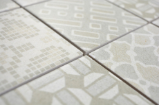 Motif manuel Mosaïque céramique picolo BIANCO Carreau de mosaïque murale Miroir de carrelage cuisine salle de bain MOS22B-B01_m
