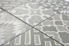 Motif manuel Mosaïque céramique picolo GRIGIO Carreau de mosaïque murale Miroir de carrelage cuisine salle de bain MOS22B-G02_m