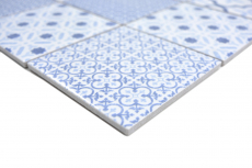 Motif manuel Mosaïque céramique COOL bleu Carreau de mosaïque murale Carrelage cuisine salle de bain MOS22B-CB04_m