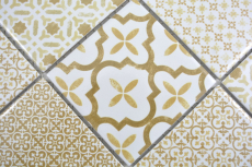 Motif à main Mosaïque céramique WARM beige Carreau de mosaïque murale Miroir de carrelage cuisine salle de bain MOS22B-WB12_m
