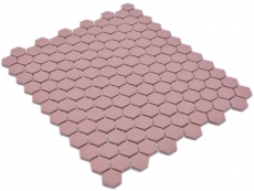 Hexagonal hexagonal Carreau de mosaïque Céramique mini rouge clinker R10B Bac à douche Carreau de sol Mosaïque antidérapant Salle de bain - MOS11H-0900-R10