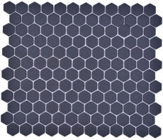 Hexagonal Hexagonal Carreau Mosaïque Céramique mini noir R10B Receveur de douche Carreau de sol Mosaïque Antidérapant Salle de bain WC - MOS11H-0003-R10