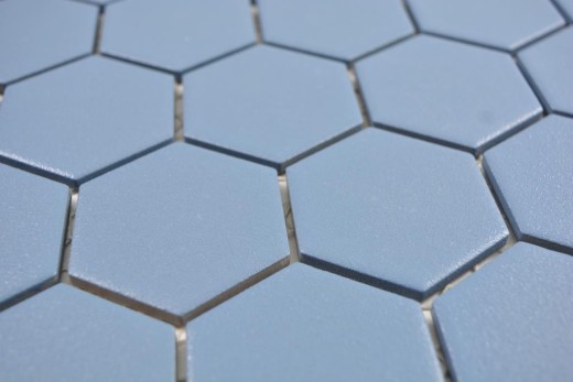 Motif main Mosaïque céramique Hexagone bleu-vert R10B receveur de douche Carreau de sol Mosaïque cuisine salle de bain sol MOS11H-0451-R10_m