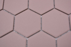 Mosaïque céramique Hexagone rouge clinker R10B receveur de douche carreaux de sol mosaïque cuisine salle de bain sol MOS11H-0099-R10_f