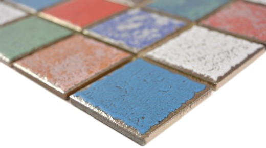 Céramique Carreau de mosaïque multicolore Vintage Retro used look Carreau de mosaïque mural Carrelage cuisine - MOS24-1234