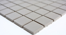 Échantillon manuel Carreau de mosaïque Céramique GRIS CLAIR GRIS SAVON MUR SOL non émaillé MOS18-0204-R10_m