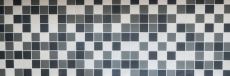 Céramique Carreau Mosaïque RÉFRACTAIRE noir blanc gris métal non émaillé carrelage - MOS14-2213-R10