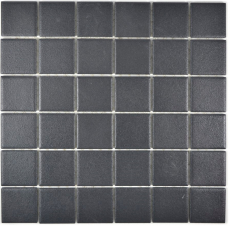 Échantillon manuel de carreaux de mosaïque Céramique soft noir RÉSISTANT À LENTRAÎNEMENT MOS14-0311-R10_m