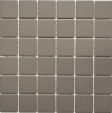 Échantillon manuel Carreau de mosaïque Céramique boue grise non émaillée SALLE DE BAINS MOS14B-0204-R10_m