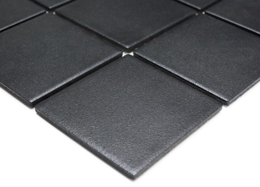 Mosaïque Carreau de mur Céramique Anthracite Noir Antidérapant Antidérapant Carreau de douche Carreau de sol WC - MOS22-0302-R10