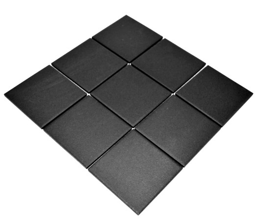 Mosaïque Carreau de mur Céramique Anthracite Noir Antidérapant Antidérapant Carreau de douche Carreau de sol WC - MOS22-0302-R10