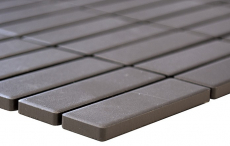 Bâtonnets Mosaïque Céramique non émaillée boue grise antidérapante receveur de douche carrelage de sol carrelage de salle de bain - MOS24B-0204-R10
