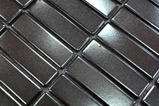 Bâtonnets Mosaïque Carreaux céramiques Carreaux muraux décoratifs Anthracite MOS24-0217