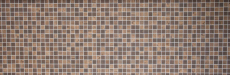 Mosaïque de verre Revêtement mural durable Structure bois recyclé brun brun foncé Carrelage MOS63-410