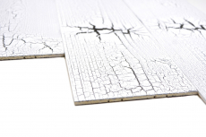 Panneaux de bois autocollants Panneau de parement mural en bois Panneau mural blanc MOS170-W005 ( 9 pièces)