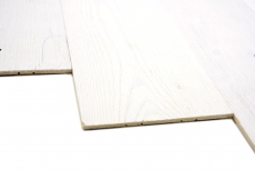 Panneaux de bois autocollants Panneau de parement mural en bois Panneau mural blanc MOS170-W010 ( 9 pièces)