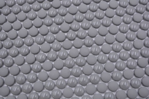 Mosaïque bouton Loop mosaïque ronde gris brillant mat mur carrelage cuisine salle de bain MOS140-0211