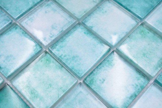 Mosaïque de verre Carreaux de mosaïque vert pastel Mur Carreaux de cuisine Salle de bain MOS88-0050